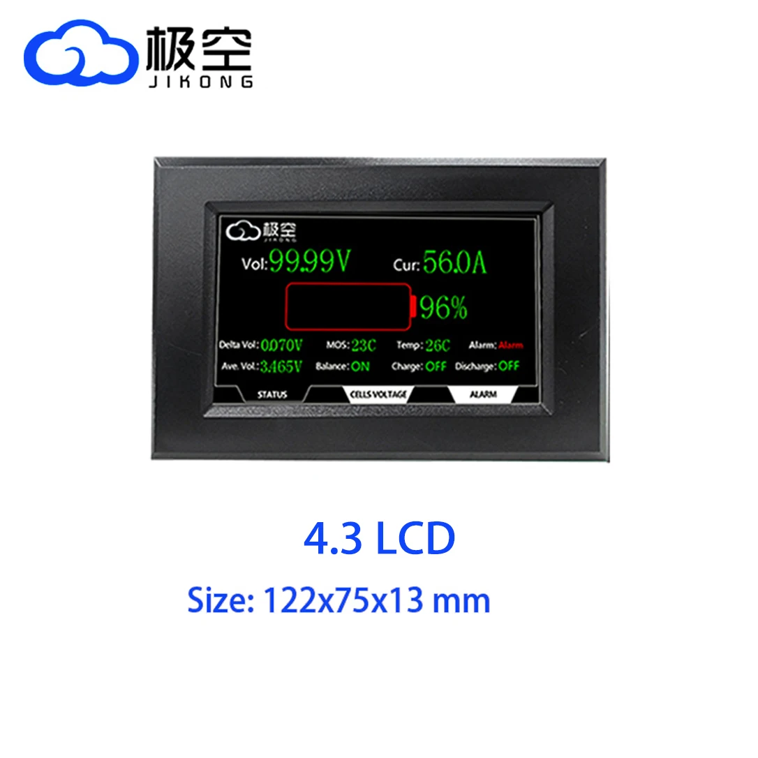 JK BMS RS485 Intelligent Display 2.3 3.2 4.3 LCD Switch Intelligent Protection Board Intelligent Balancer JIKONG BMS Accessories