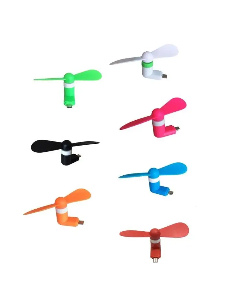 Small Micro USB Pocket Fan Travel Plug in for Smart Phones Portable Cooler for Mobile Phone with OTG Function
