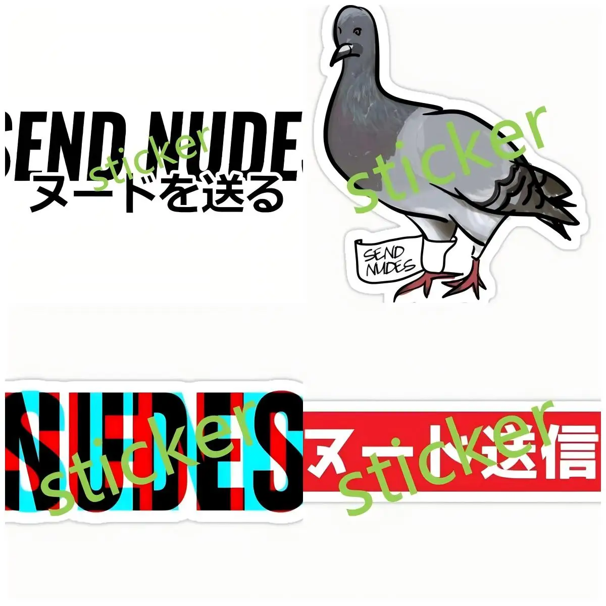 

Send Nudes Decal Car Stickers Vinyl Decals And Styling Fashion Waterproof Cover Scratches Decoration