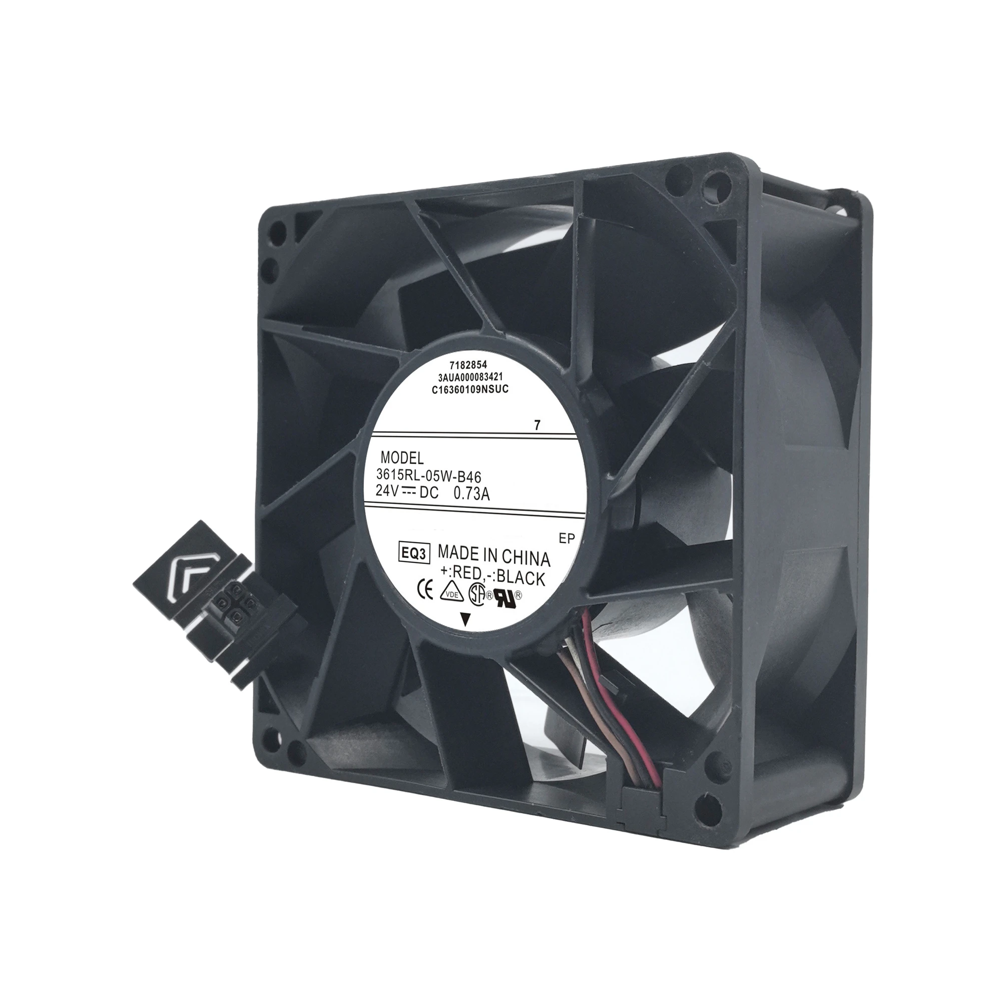 3615RL-05W-B46 DC 24 V 0,73 A 17,52 W 9038 90x90x38 mm, do wentylatora chłodzącego falownik ABB ACS880