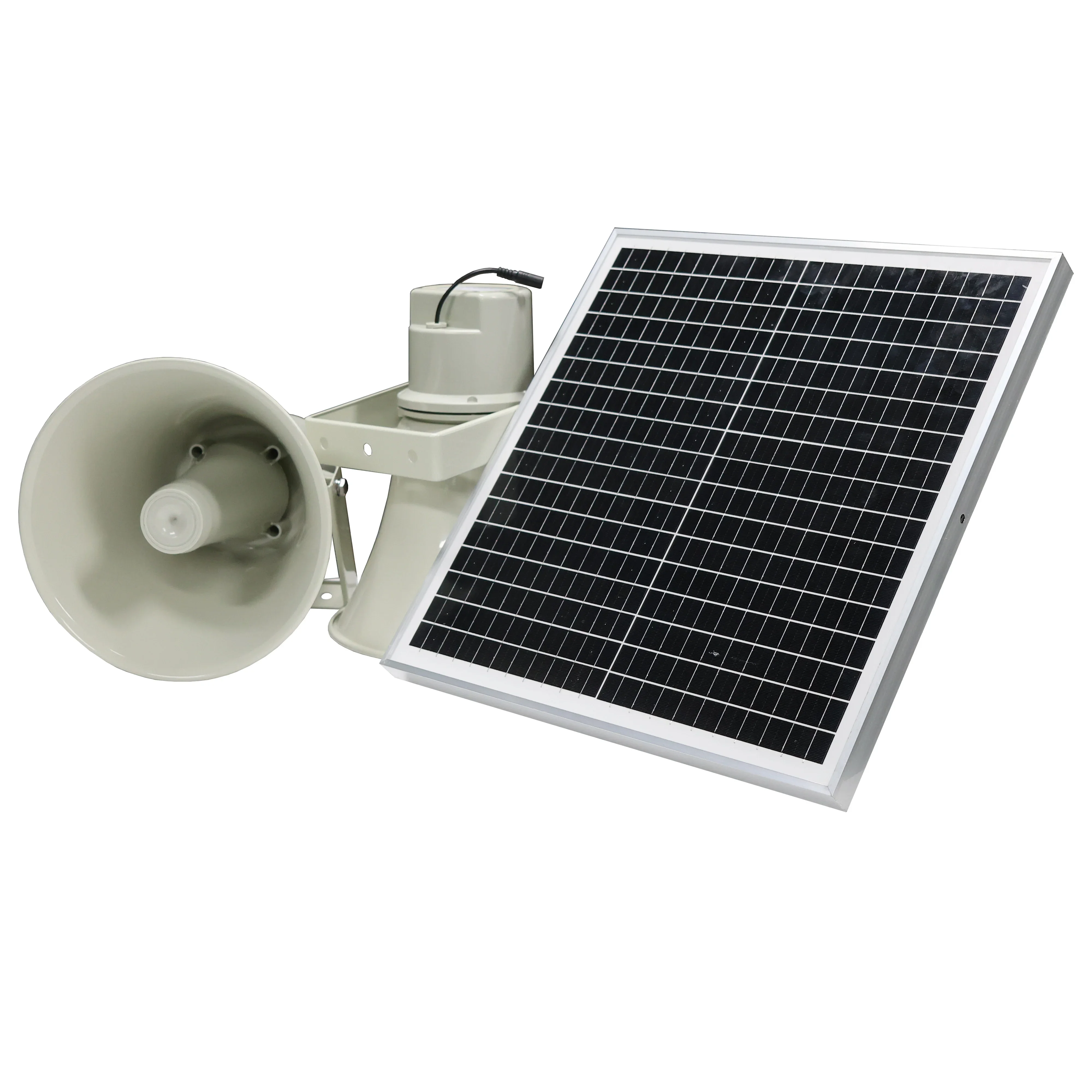 

Reservoir Forest Fire Prevention Outdoor Solar Speaker 30 to 50W Full Set Including Solar Panel + Lithium Battery + 4G Speaker