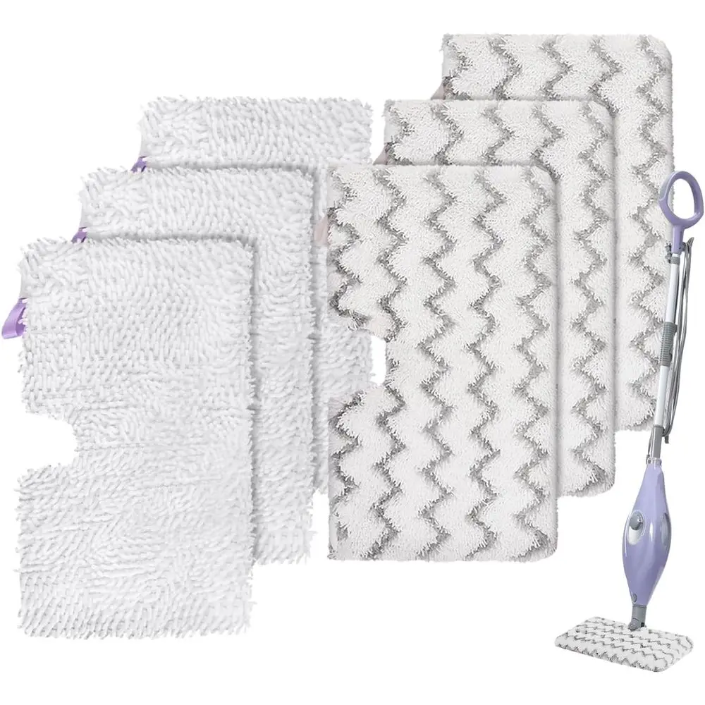 

Набор из 6 моющихся сменных насадок для паровой швабры, совместимых с моделями S3501, S3601D, S3601, S3801CO, S3901, S3550, SE450.