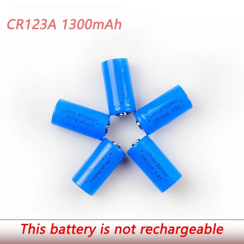 PURFIELD CR123A 1300mah 3V Lithium Battery CR123 CR 123 123A 16340 CR17345 17345 primary batteries for equipment Lamp Radio