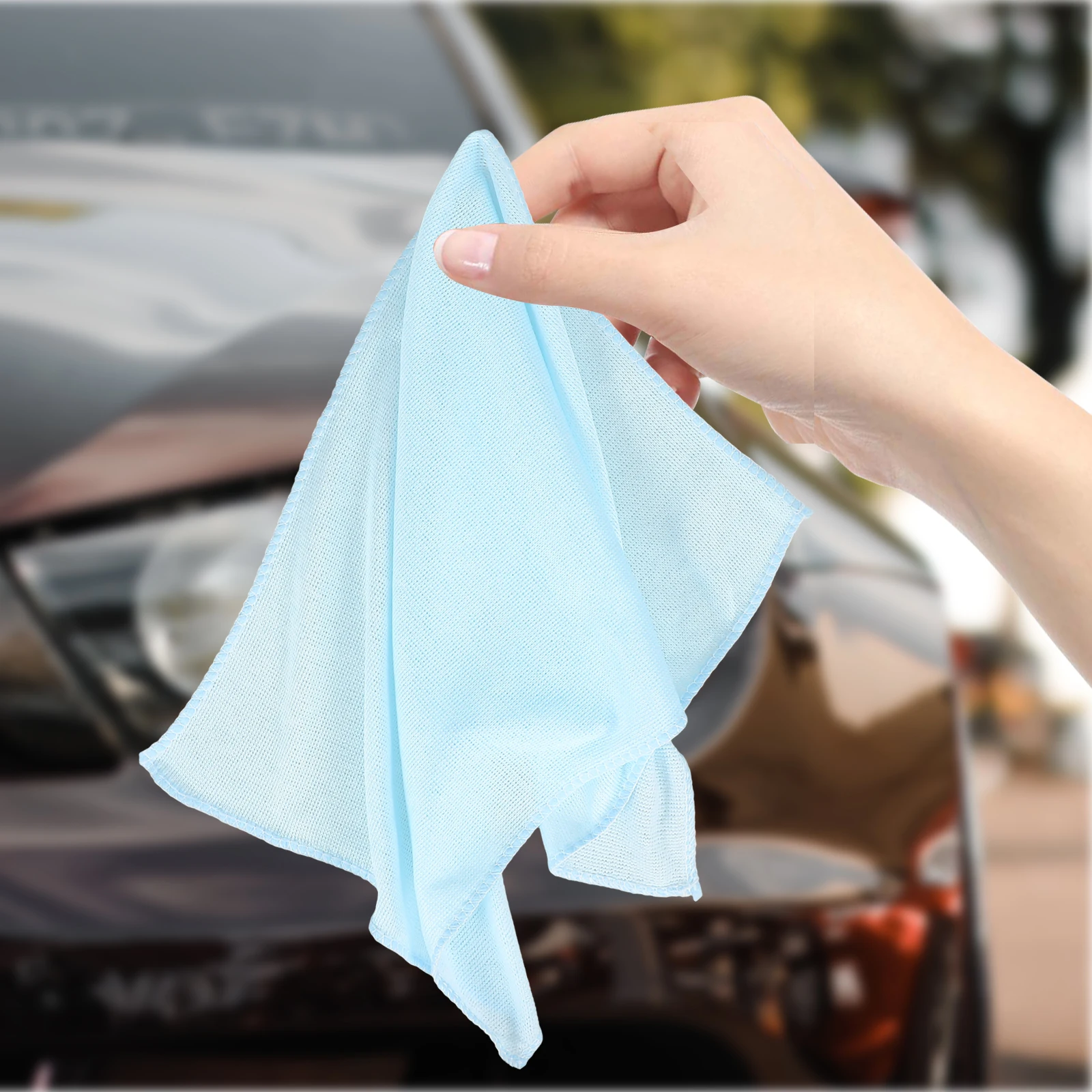 

12 Pcs Car Wash Towels Microfiber Drying Cloths 30x70cm Super Absorbent Portable Waxing Polishing Cleaning Cloth