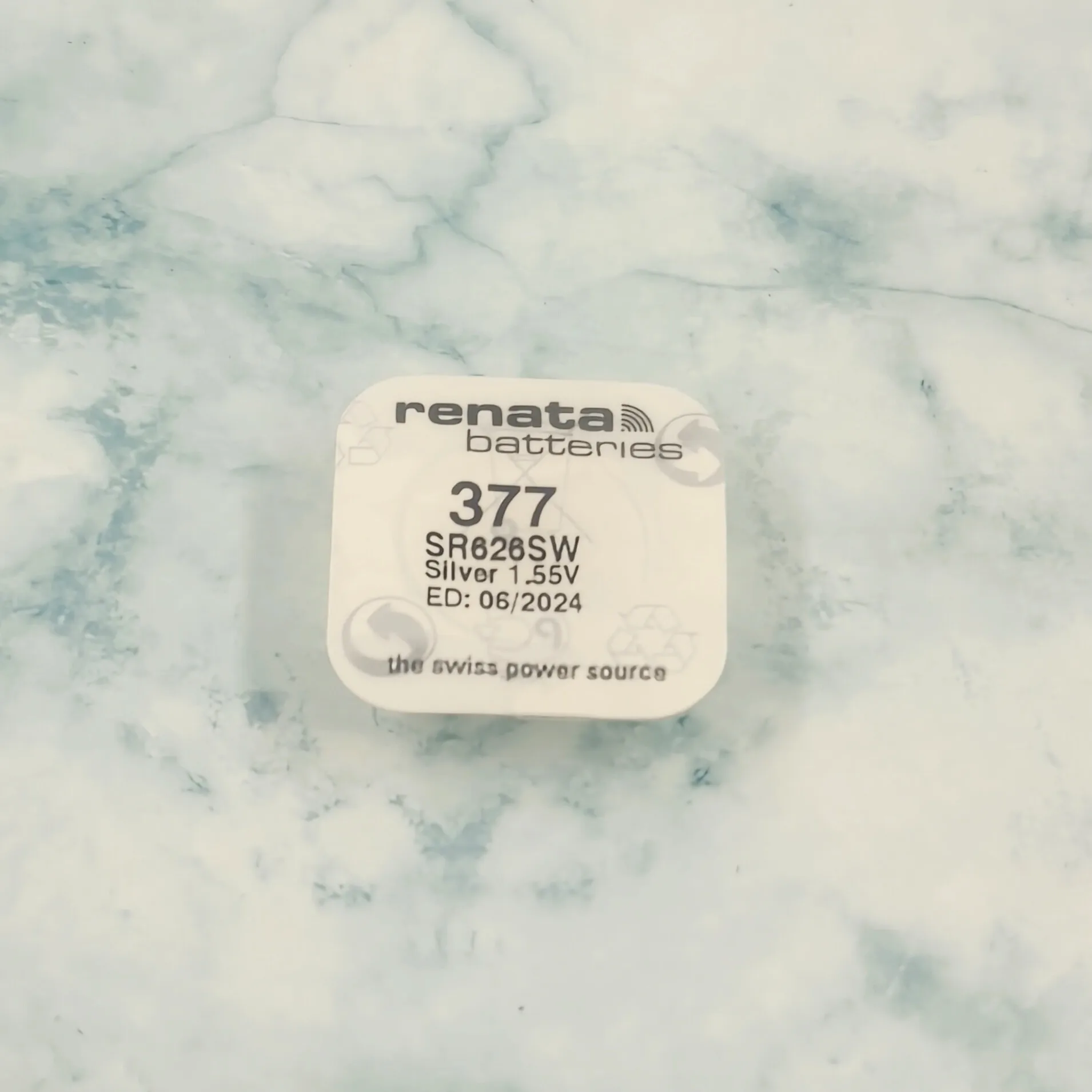 100 قطعة بطارية ساعة أكسيد الفضة ريناتا 377 SR626SW 626 1.55 فولت % العلامة التجارية الأصلية ريناتا 377 جميع المقاسات
