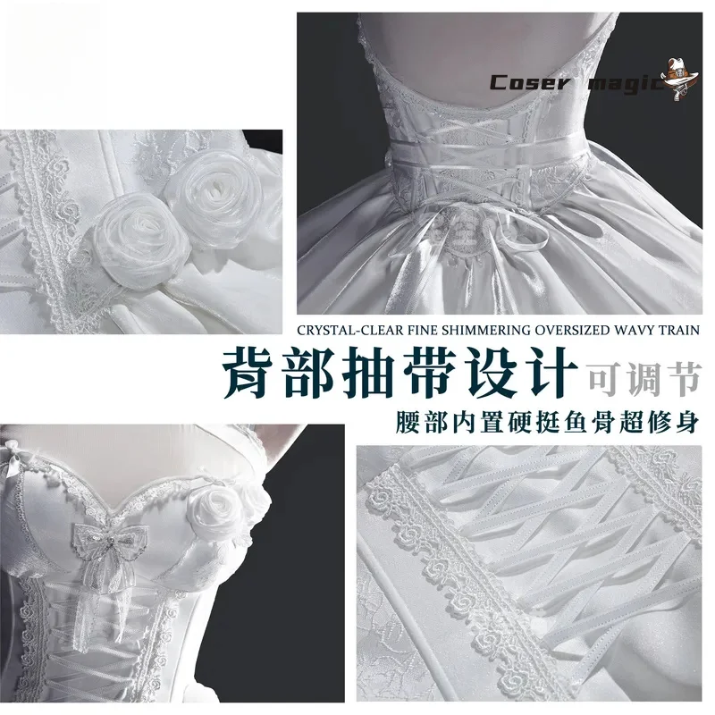 

Alice Anime Game Nikke SSR Fairy Tale Dream Cosplay Costume Outfit Dress Carnival Halloween Comic Role Play Woman Uniform Prop