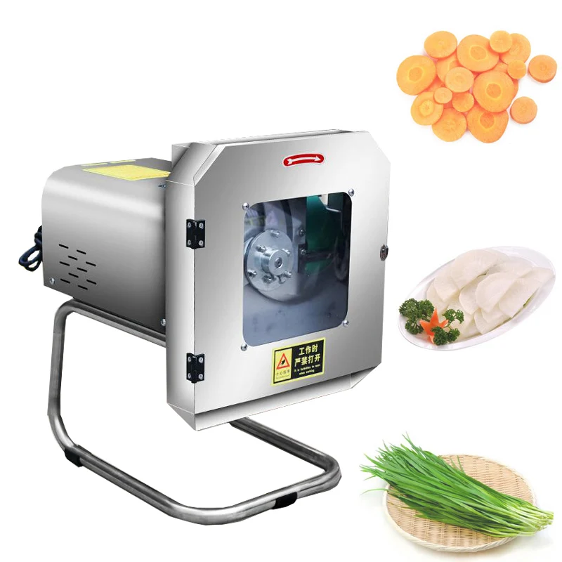 

Small Restaurant Vegetable Cutting Machine Cucumber Fruit Slicing Machine Onion Slicer Chili Cutting Circle