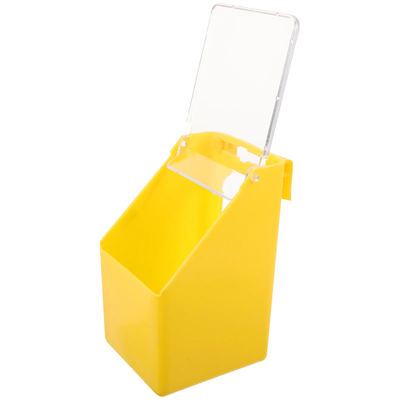 

Hanging Box Trough Bird Water Dispenser Yellow Large Capacity Pigeon Feeder Multifunction Cage Accessory Pet Feed Bowl Storage