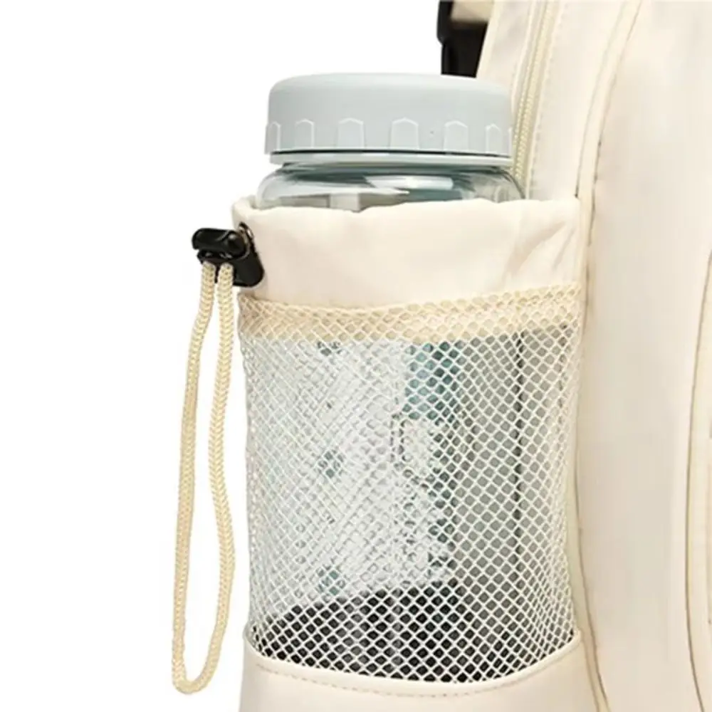 Crossbody Tennis Racket Bag Large Capacity with Water Bottle Holder Tennis Crossbody Bag Pure Color Beauty Sports Fitness Bag