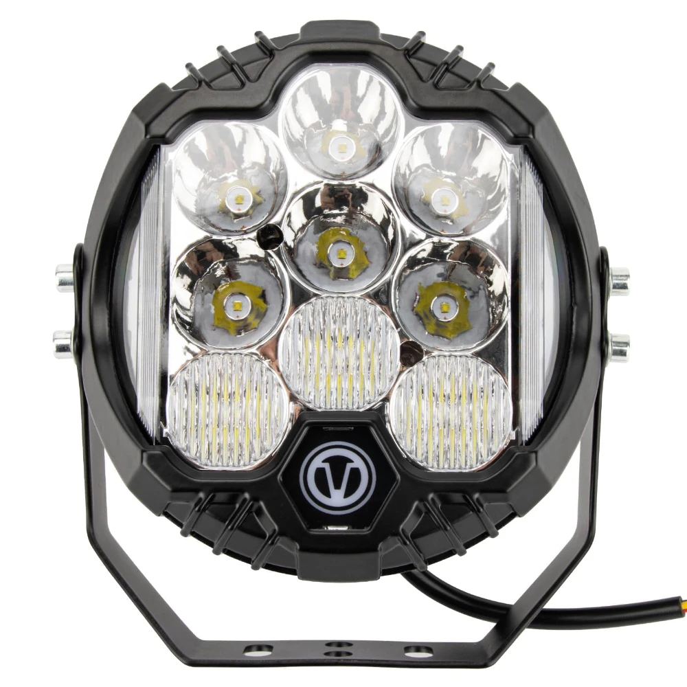 7 Inch Round Offroad Light Pods 28W 5000LM Combo Beam DRL IP67 Waterproof For SUV ATV UTV Truck 4x4 Wrangler F150 White