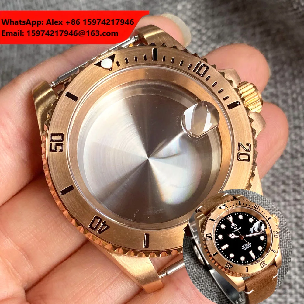 200M Waterproof Dive SUB CUSN8 Bronze Water Ghost Watch Case For NH34 NH35 NH36 NH38 NH39 NH70 NH72 ETA2824 PT5000 Bronze Insert