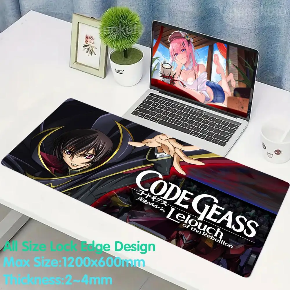 

C_code G_geass keyboard Accessories Mouse Pad Rubber Mouse Mouse Pad Grande Pad Keyboards Gamers Decoracion Desk Mat