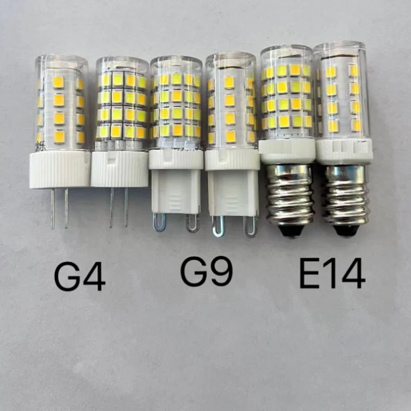 10pcs Low Voltage 3.7v 5v G4 G9  E14 LED Corn Light Small Plug Lamp 3000k 4000k 6000k CCT Double Color Mixed Desk Reading Lamp