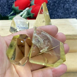 Natural Citrine Stone Gemstone Polished Polyhedron Specimen Reiki Healing Home Decor Royal Exclusive