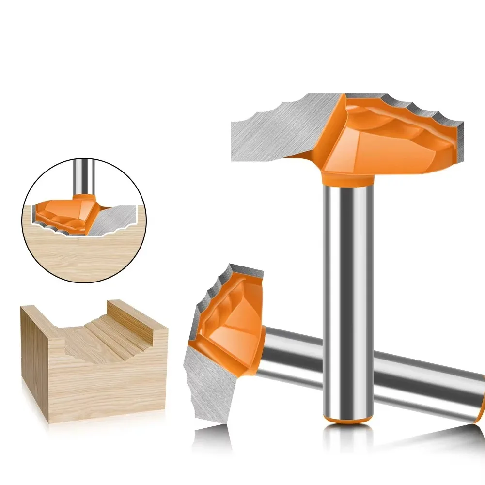 

1/4" Shank 6mm Shank Woodworking Door Frame Router Bits for Wood Carbide Lassical Door Cabinet Bits Engraving Milling Cutte