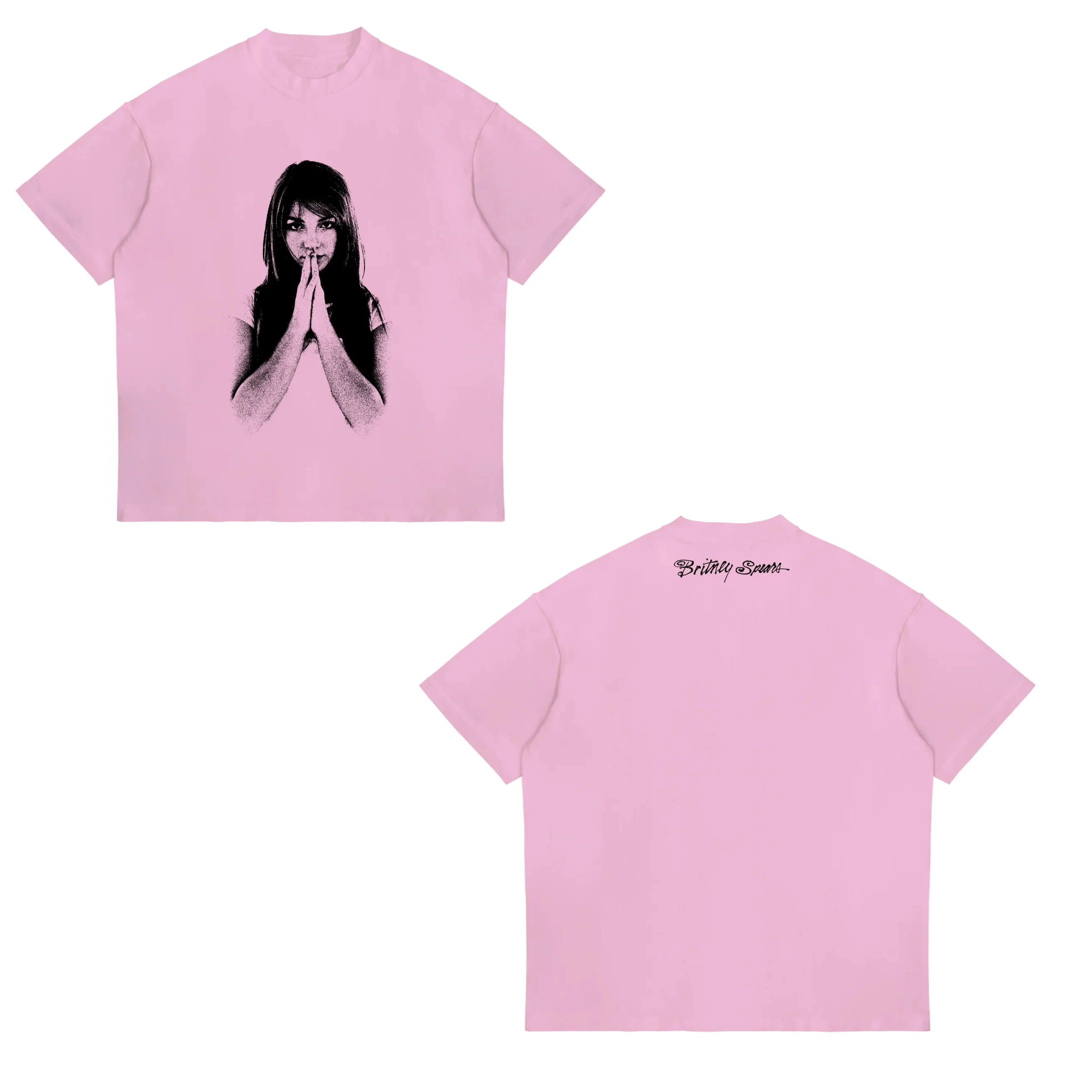 Camiseta Unissex Retrô Britney Spears Balão de Chiclete 2026 - Nova Coleção Primavera/Verão - Moda Casual Streetwear