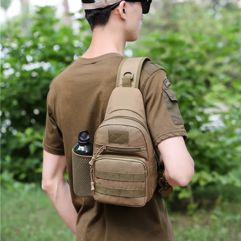 Sport wear-resistant Oxford cloth chest bag kettle set chest bag outdoor jungle adventure shoulder diagonal across chest bag