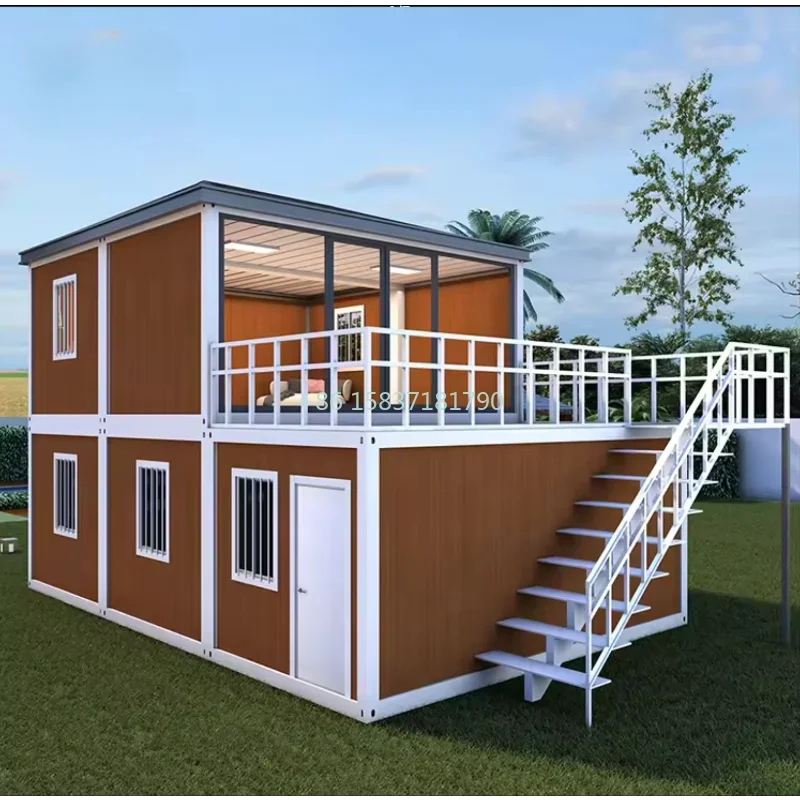 China Factory Folding House Custom Prefab Luxury Modern Container House Flat Pack Villa 2 3 4 Bedroom House Container Home Steel