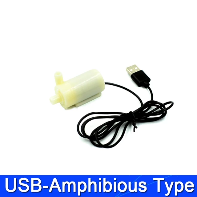 DC3-6V USB منخفضة الضوضاء فرش السيارات Pump120L/H مضخة مياه غاطسة صغيرة صغيرة لتقوم بها بنفسك عدة
