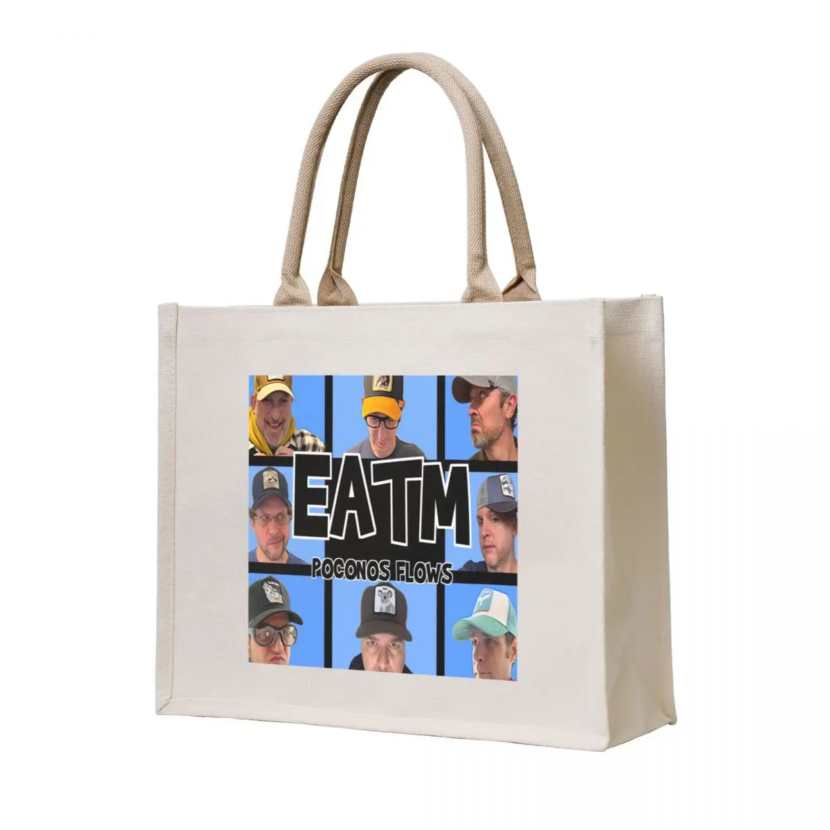 

EATM Poconos Flows Tote Bag tote bag foldable reusable bag woman shopping Lady bags