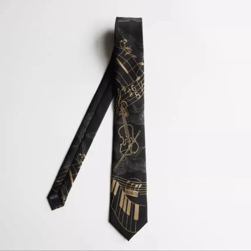

High Quality Men Women Fashion Designer Vintage Black Jacquard Ties For Shirt Boy Girls Performance Necktie Tie TB440