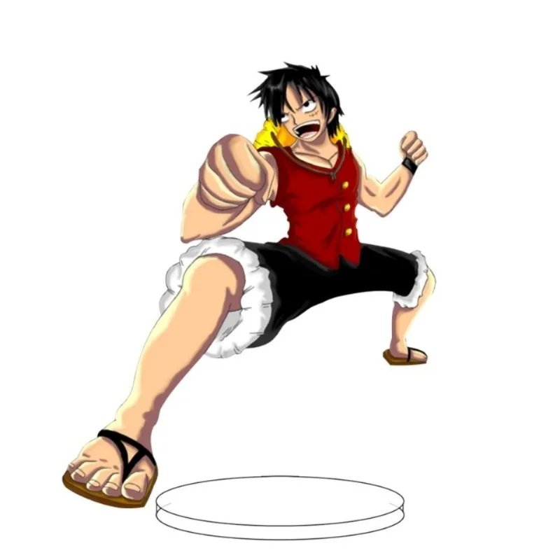 New One Piece Animation Peripheral Desktop Ornaments Luffy Pirates Legion Creative Acrylic Stand Birthday Holiday Gift Wholesale