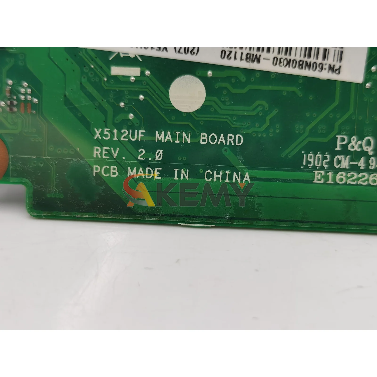 X512UA اللوحة الأم للكمبيوتر المحمول ASUS VivoBook X512UF X512UA F512U V5000UA X512U A512U Y5100U X512UB اللوحة الرئيسية ث/I3 I5 I7 CPU stk