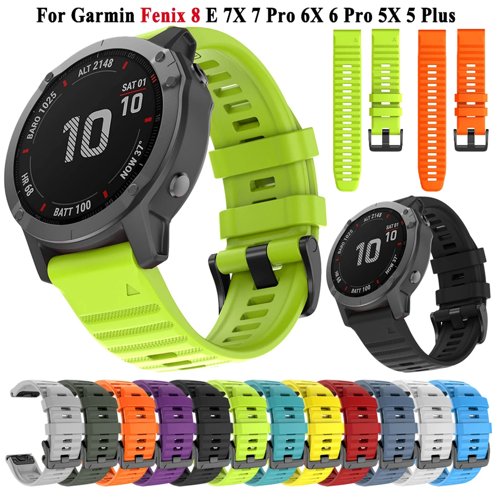 Quick Fit 22mm 26mm Armband für Garmin Fenix 8 Armband Fenix 7 7X E 5Plus 6XPro Enduro 3 2 Epix Gen2 Instinct 2X Armband Correa