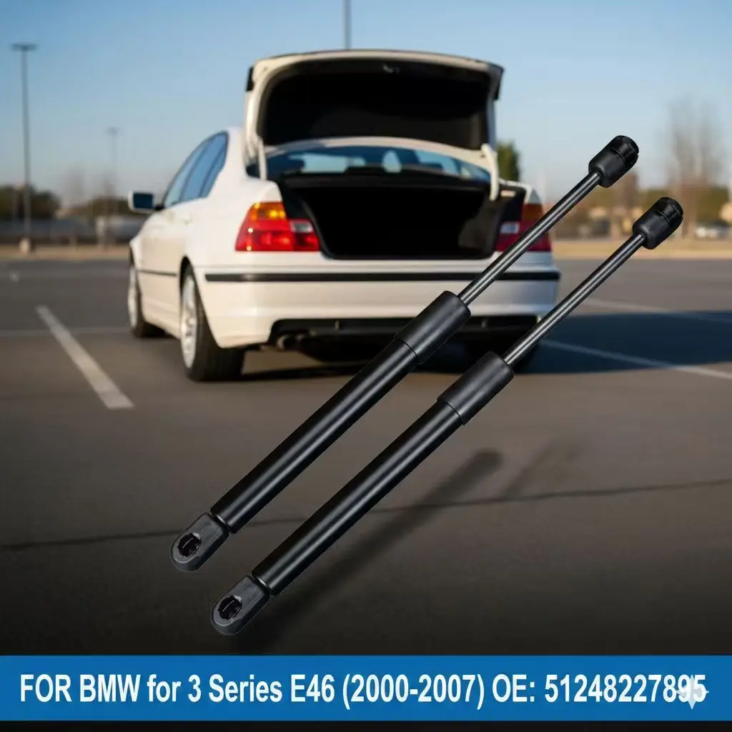 2PCS For Rear Trunk Lift Supports Gas Struts for BMW E46 318Ci 320Ci 325Ci M3 2000-2007  51248227895