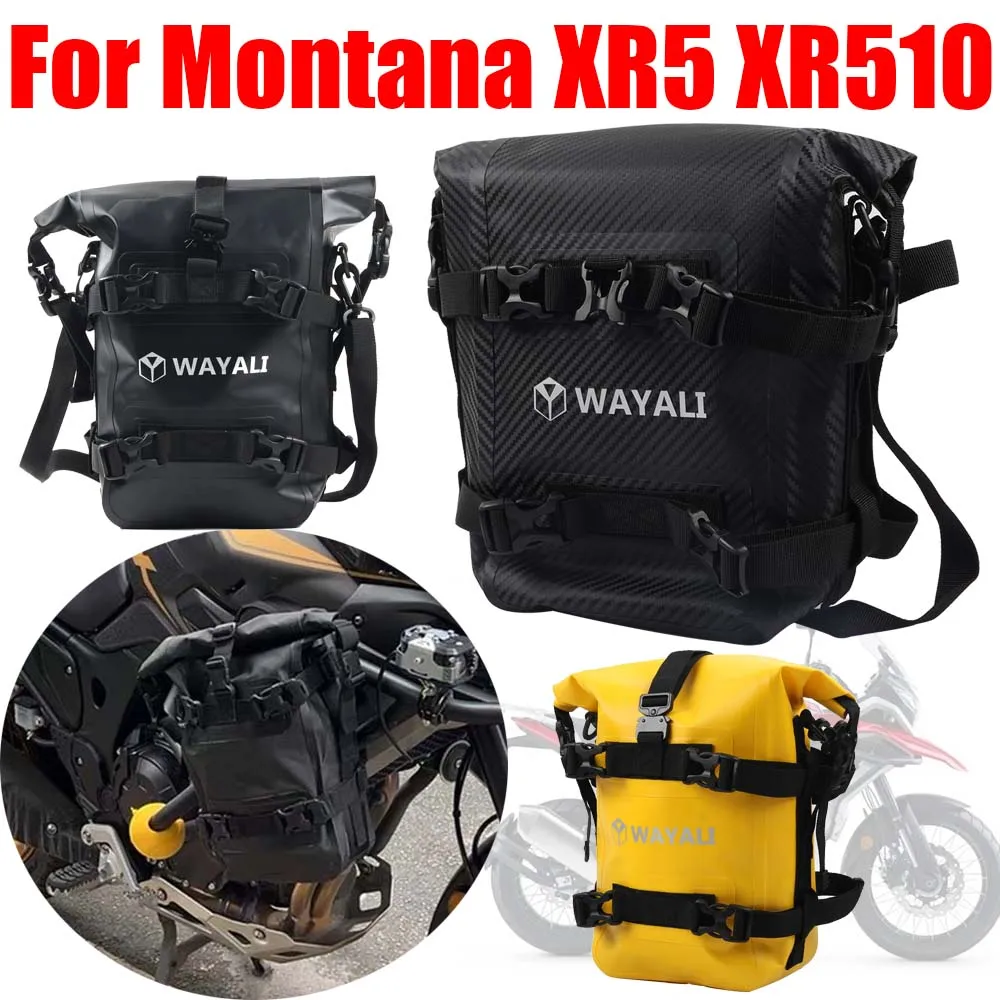 

For Macbor Montana XR5 XR510 XR 510 Motorcycle Accessories Waterproof Tool Placement Storage Bag Frame Crash Bars Luggage Bags