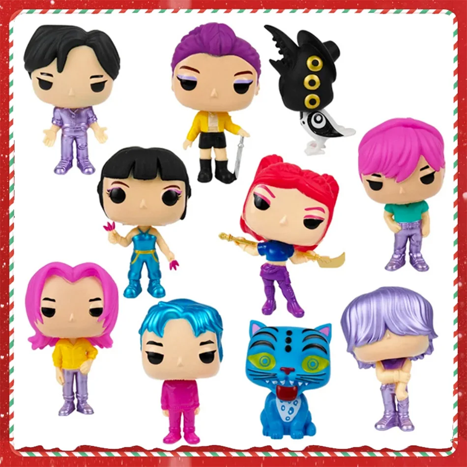 

10 шт./компл. Kpop охотники на демонов фигурка ПВХ модель аниме фигурка коллекция статуя украшение стола куклы детская игрушка подарок на Хэллоуин