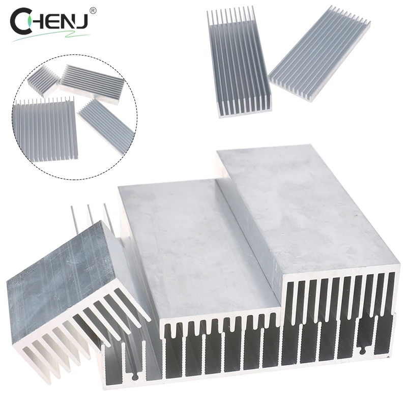 1pcs High Quality Extruded Aluminum Heatsink For High Power LED IC Chip Cooler Radiator Heat Sink Accessories