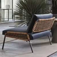 Villa patio Sofa Rattan Chair Leisure Outdoor Garden Furniture Set Outdoor Garden and Terrace Set Nordic Balcony Table Chair Set