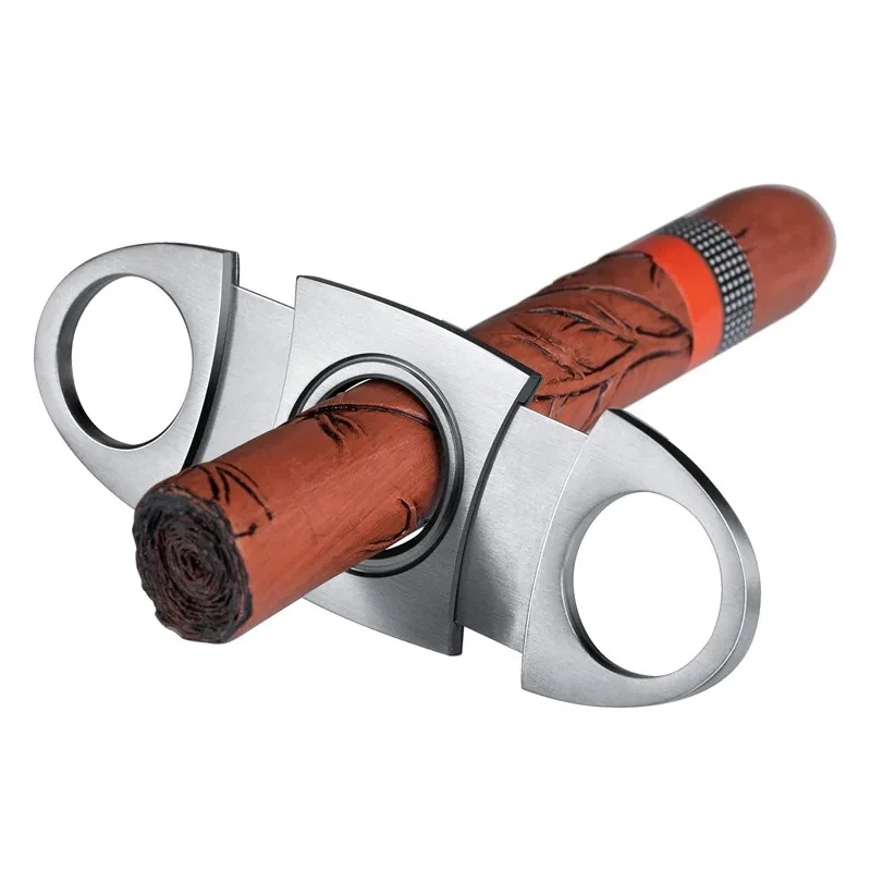 

The Perfect Gift for Men | Classic Stainless Steel Guillotine Cigar Cutter