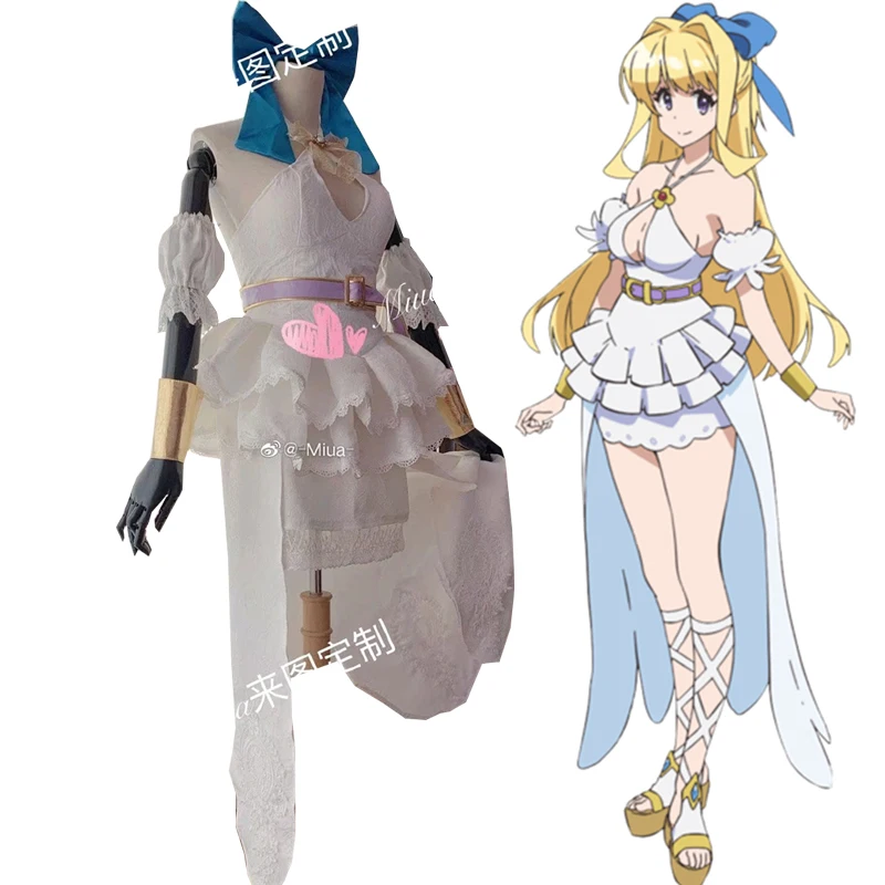 Изготовленный на заказ костюм для косплея ристари, белое платье, женская униформа для Хэллоуина, костюмы для портных, одежда