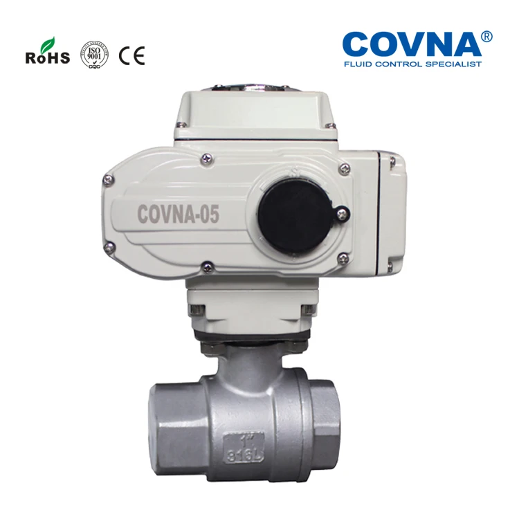 PN40 2PC DN15 1/2 Inch 220V 12V Stainless Steel Wenzhou Electric Control Ball Valve