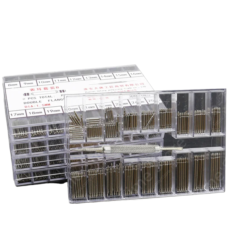 360pcs Stainless Steel Metal Watch Spring Bars 8mm-25mm Strap Belt Repair Tools Watchband Accessories Set