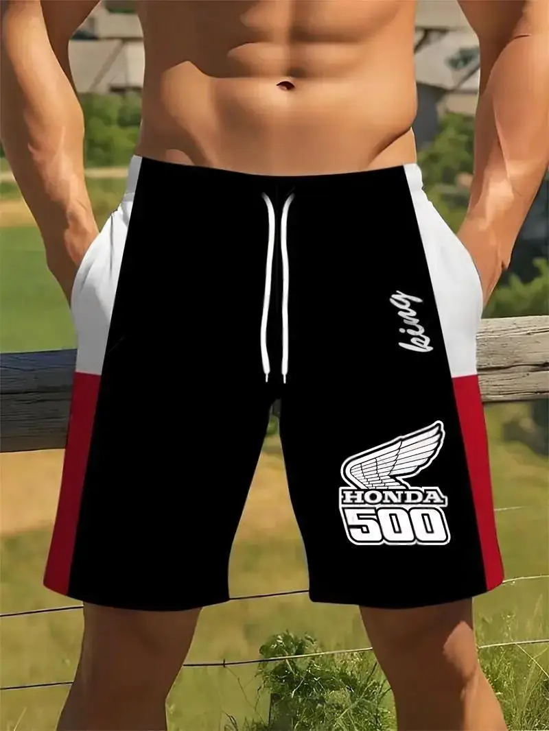 الصيف 3D الطباعة ركوب الدراجات النارية السراويل التجفيف السريع تنفس قصيرة الأكمام الرياضة للرجال والنساء هوندا ركوب السراويل