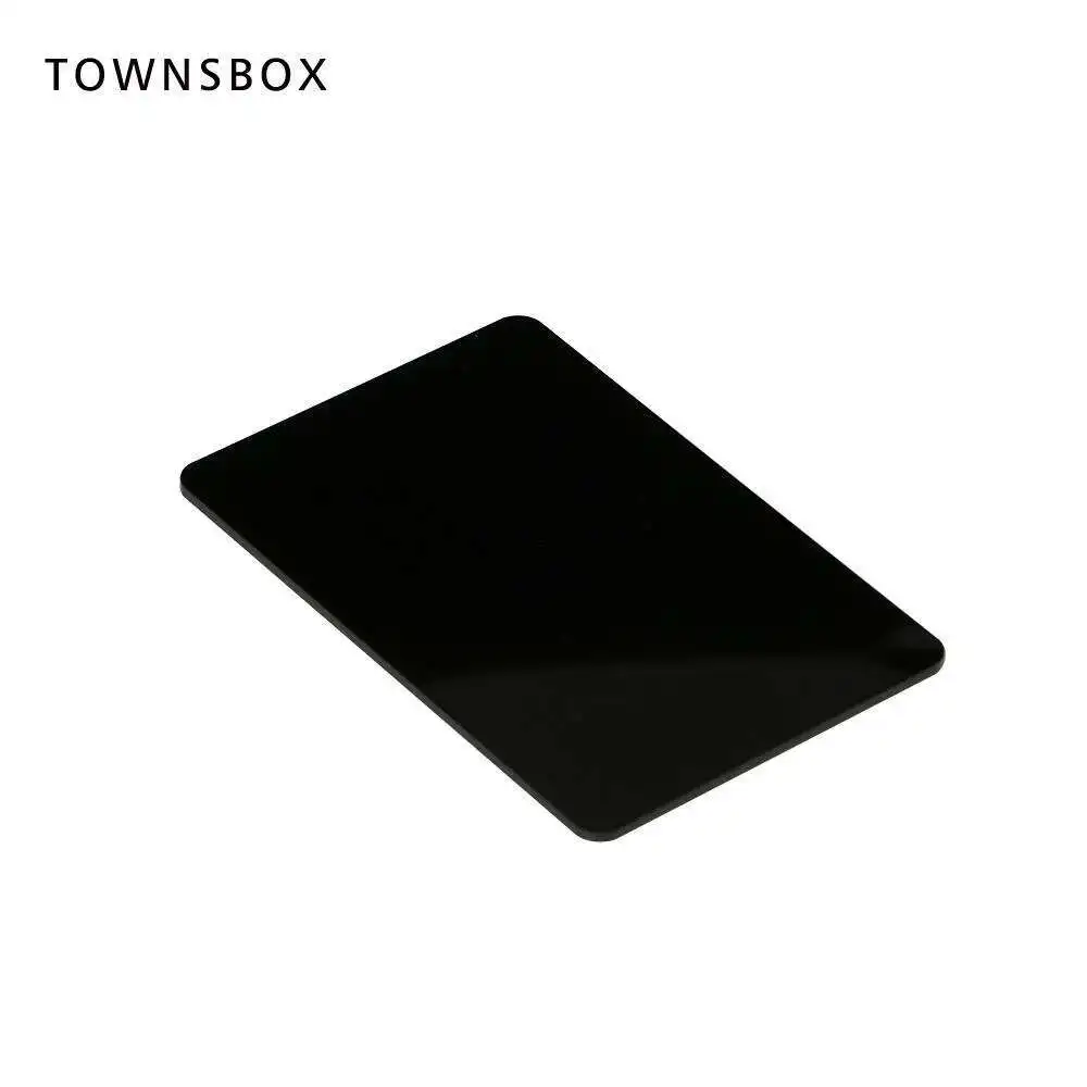 

Opaque Black White 1 Piece 1/8 Inch Thick Laser Cutting Acrylic Sheet Plexiglass Cast Square Panel with Round Corner