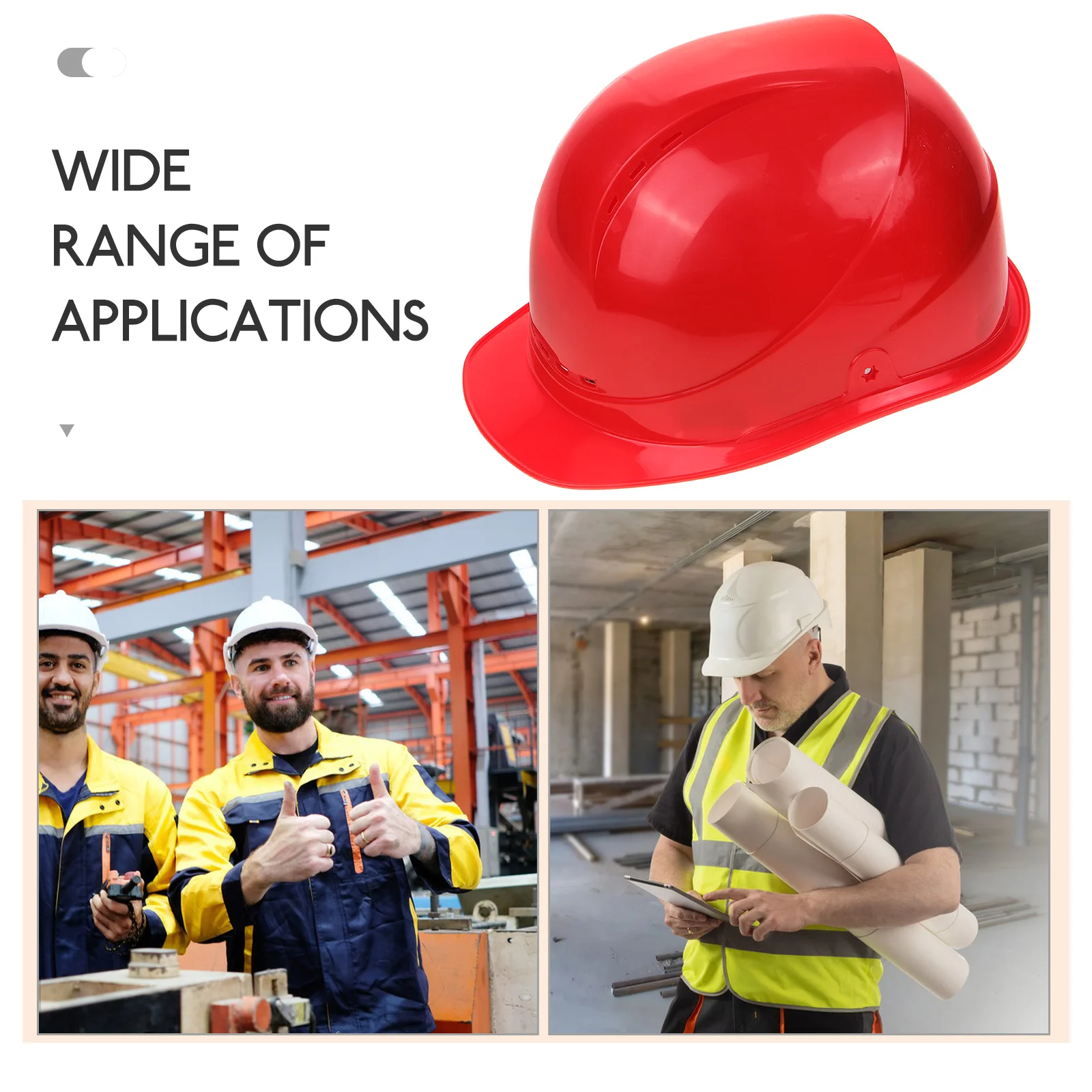 Construction Safety Hard Hat Men Plastic Breathable for Abs Practical Thick Work Protection Convenient