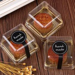 100 Stuks Zwart/Roze Vintage Handgemaakte Lange Afdichting Sticker Fles Sticker Gift Bakkerij Verpakking Biscuit Zak Afdichting Decor Label
