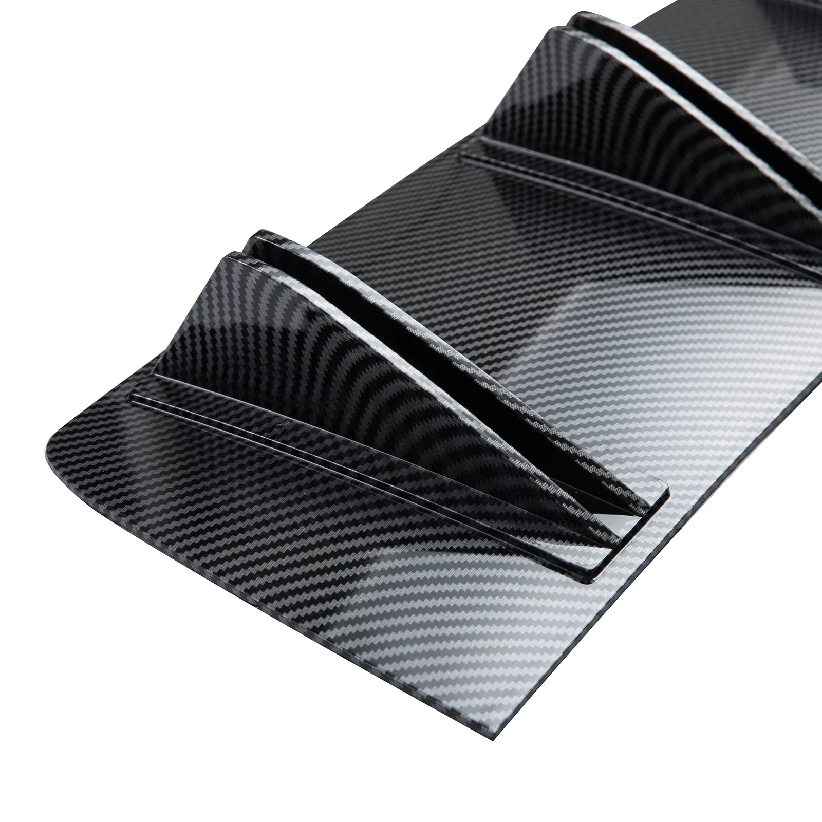 For Mercedes-Benz W204 W205 Rear Diffuser Fin Bumper Lip Splitter Spoiler Carbon