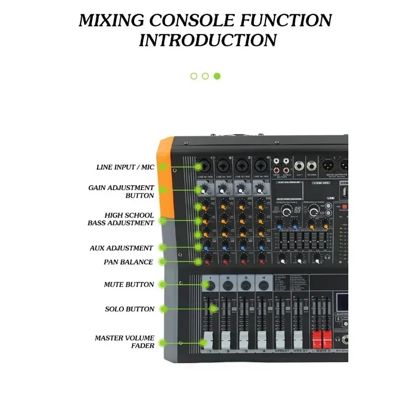 GAX-EX4 Professional Digital Mixing Console Music Equipment Studio Mixer Audio Sound with amplifier