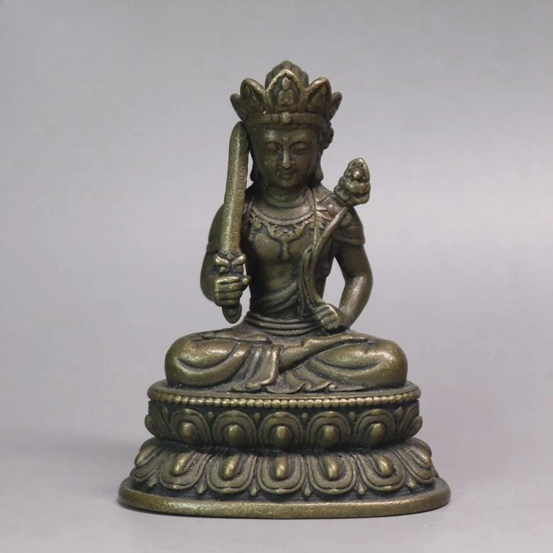 Statue de Bodhisattva Manjushri, figurines sculptées, décoration de jardin et de maison, statues pour la maison ﻿