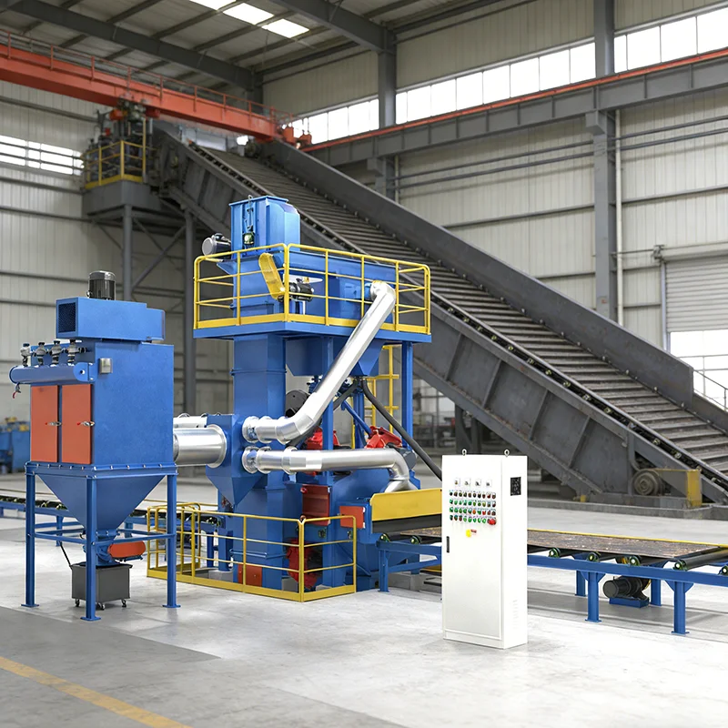 Customized Industrial Pass-through Shot Blasting Machine Continuous Shot Blast Cleaning Equipment for Steel Pipe Profile