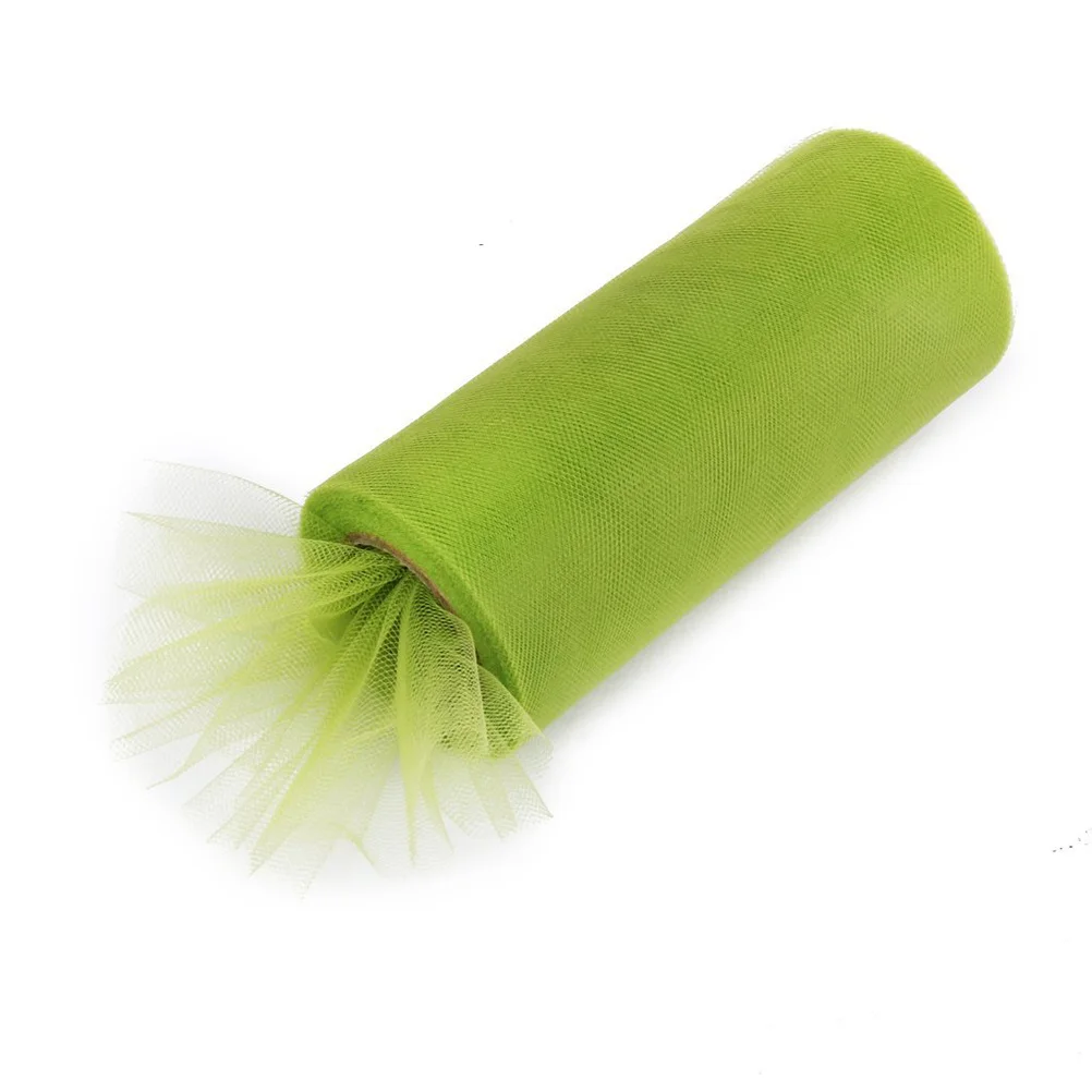 

1pcs 22M 15Cm Yellow Polyester Tulle Roll Diy Craft Wedding Party Decoration Banquet Decor Tulle Craft Supply Handicraft Sewing