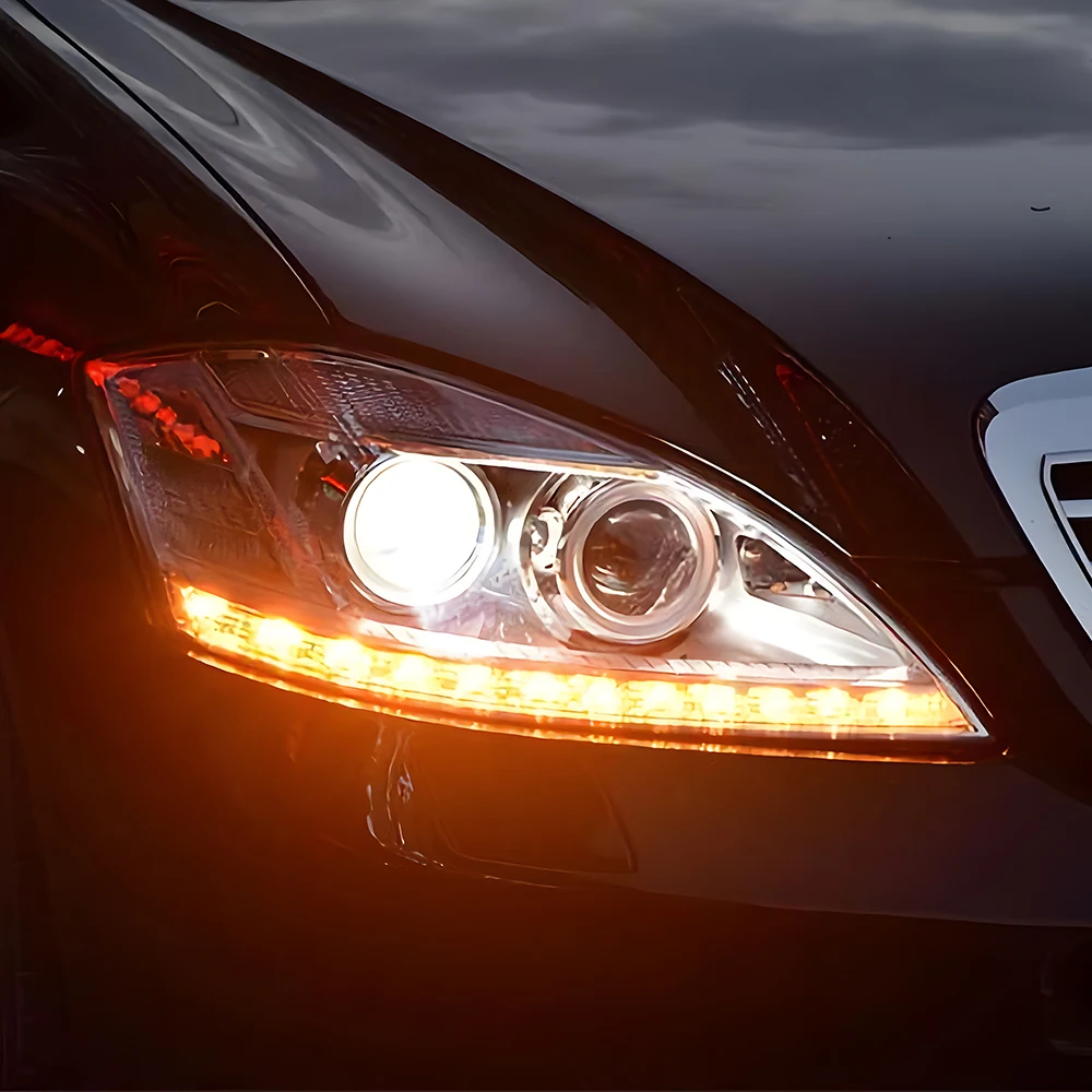 

Автомобильные передние фонари для Benz S Class W221 2006-2013, светодиодные автомобильные фары в сборе, обновление, высококачественные аксессуары для линз проектора