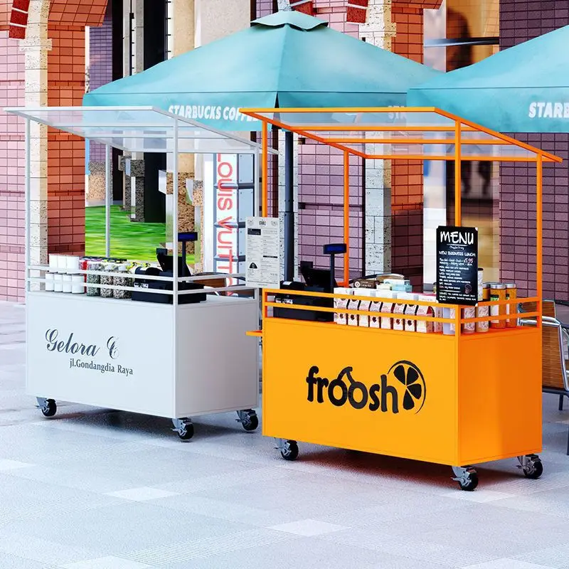 

Wrought iron mobile float trolley outdoor