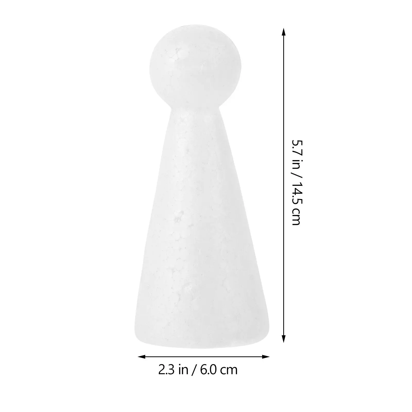 10Pcs Foam Balls Christmas Decoration Supplies High Density Smooth Surface for Painting DIY Ball Decoration Xmas Tree Ornament