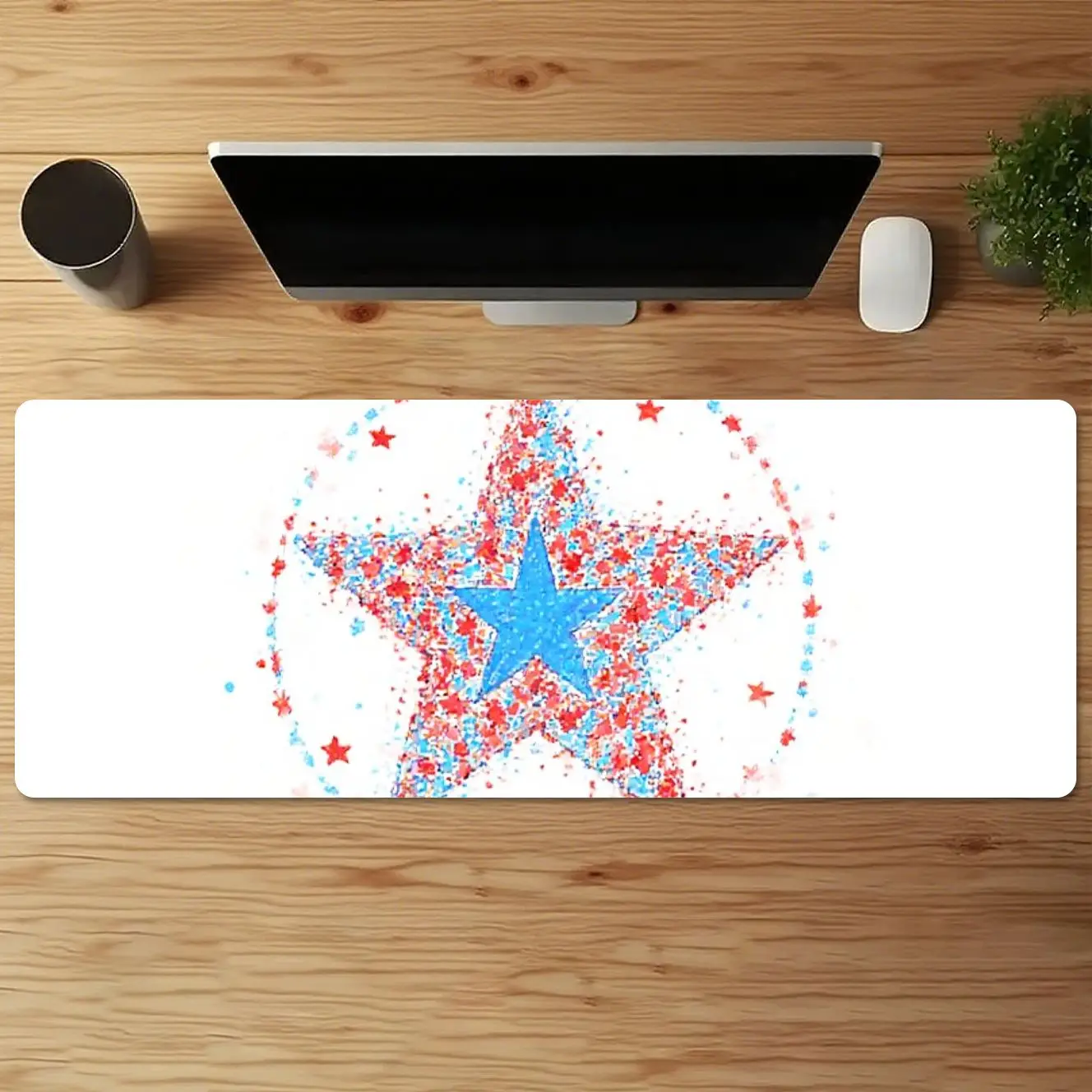 لوحة مكتب ماوس PVC ملونة لافتة للنظر للمكتب والمنزل تعزز تجربة العمل والألعاب ومهرجانات أعياد الميلاد #3